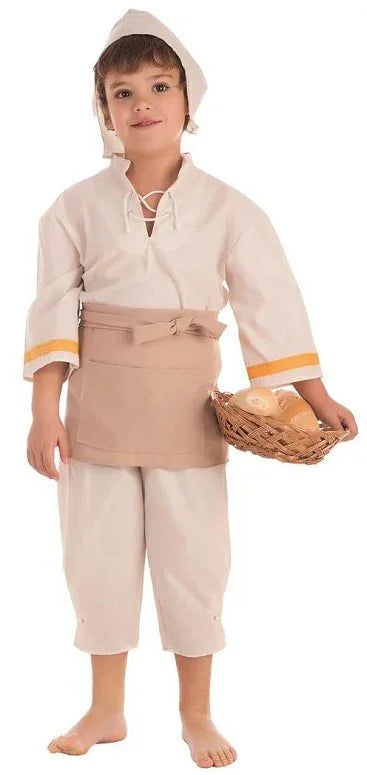 Disfraz de Molinero Medieval para Niño Campesinos y Posaderos Medievales Llopis